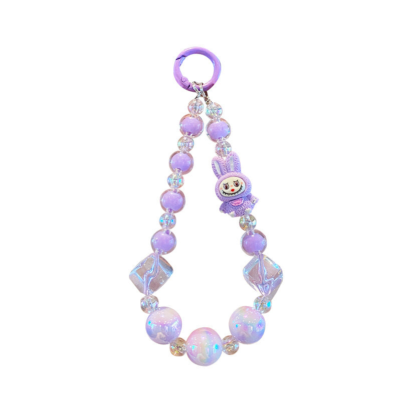 Wholesale Cute cartoon acrylic bead phone charm ACC VIP