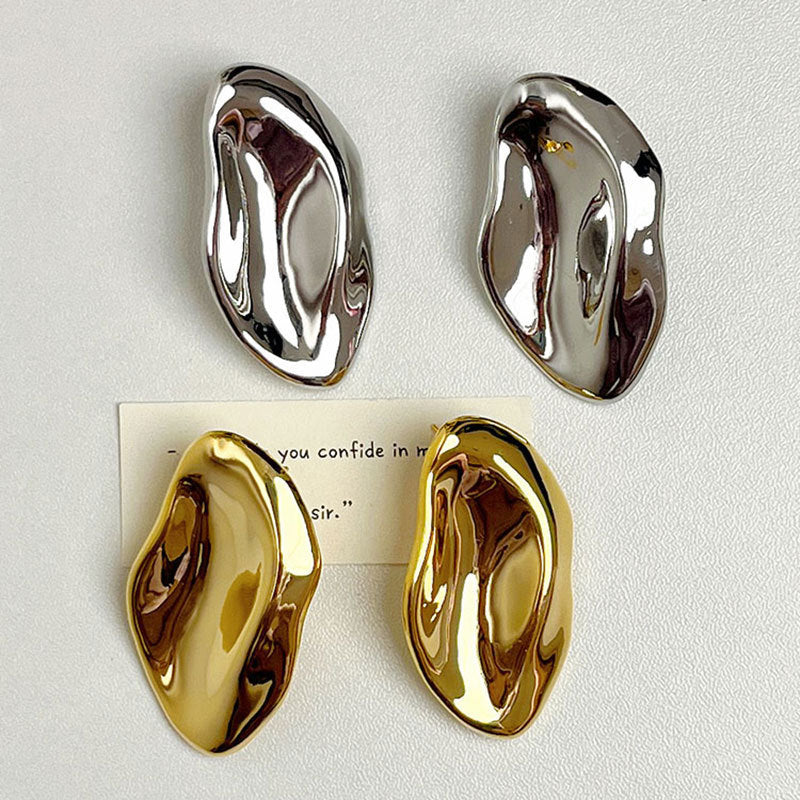 Wholesale Irregular Bump Pleated Earrings Vintage Earrings ACC-ES-SZL002