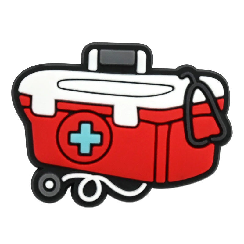 Wholesale Medical First Aid Theme PVC Shoe Charms For Clog Sandals DIY Decorative Everyday Chic Accessory For Resale