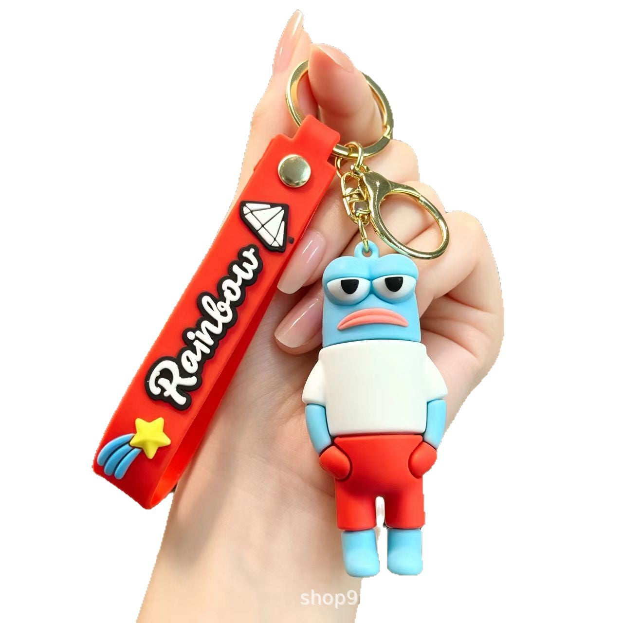 Wholesale SpongeBob Cartoon PVC Keychain - Funny Car Key Accessory or Bag Charm