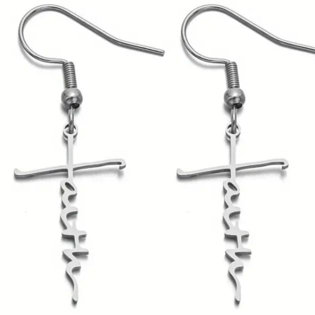 Wholesale stainless steel long heart necklaces earrings