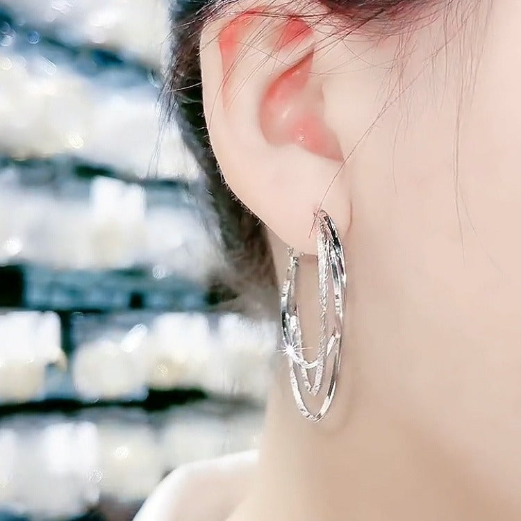 Wholesale multi-layer large earrings