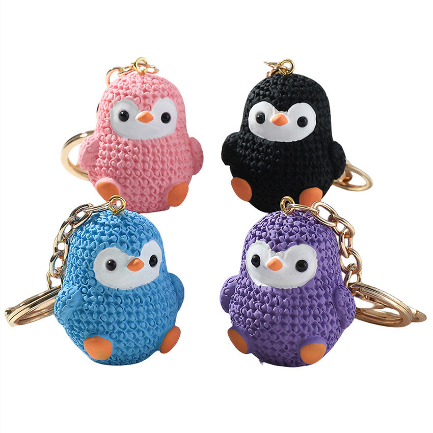 Wholesale Cartoon Resin Penguin Keychain Cute Keychain ACC-KC-RongR035
