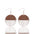 Wholesale  Wooden Hollow Acrylic Round Stitching Bohemian Earrings