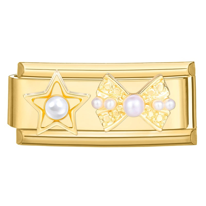 Wholesale 9mm Italian Charm Starter Bracelets DIY Long Terms Stainless Steel Composable Bracelet