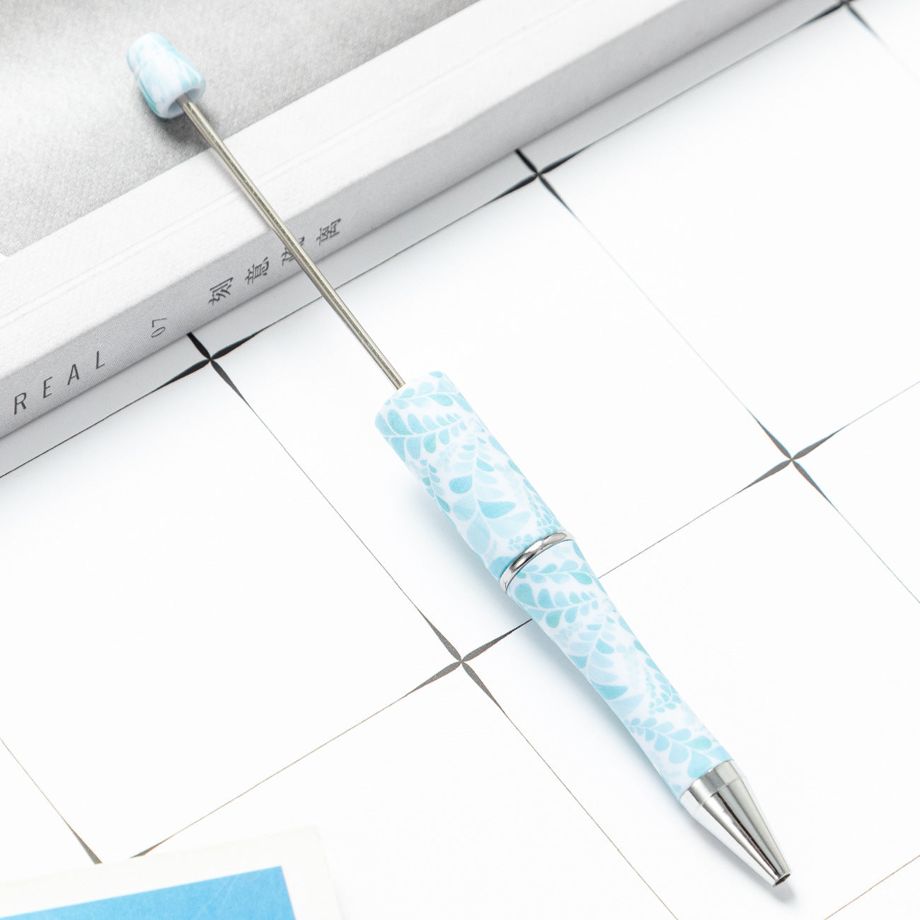 Wholesale Beadable Pens Cow Print Leopard Print Christmas Plastic Pen DIY for Beaded