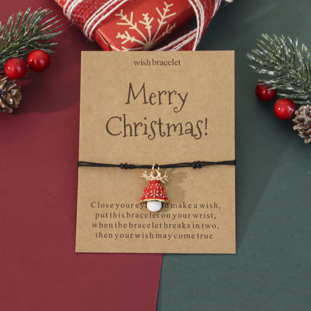 Wholesale Christmas oil-painted adjustable bracelet