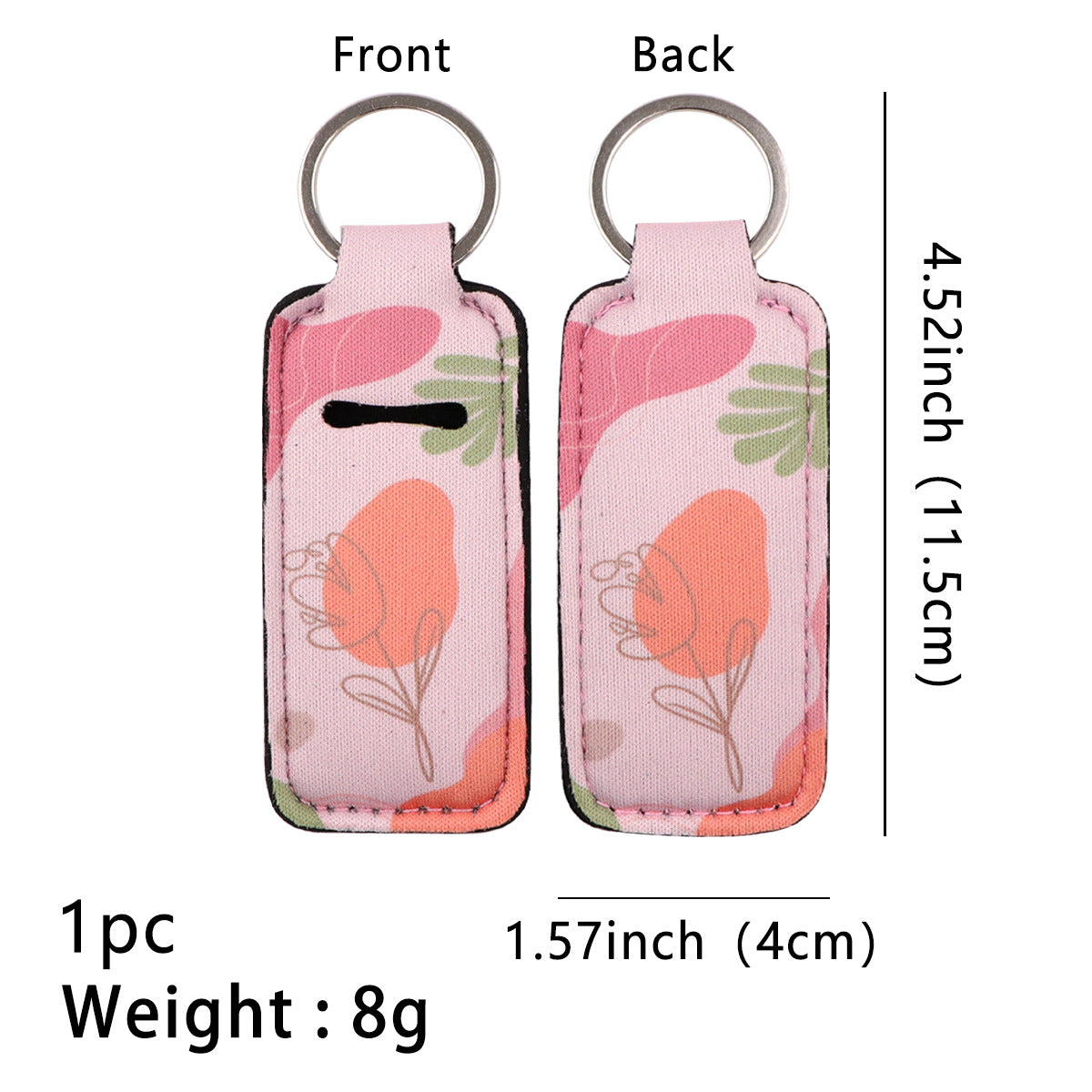 Wholesale 6pcs Plant Pattern Lipstick Set Keychain