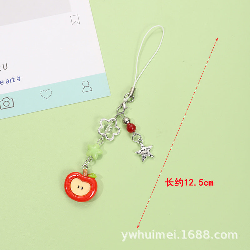 Wholesale Red Apple Keychain