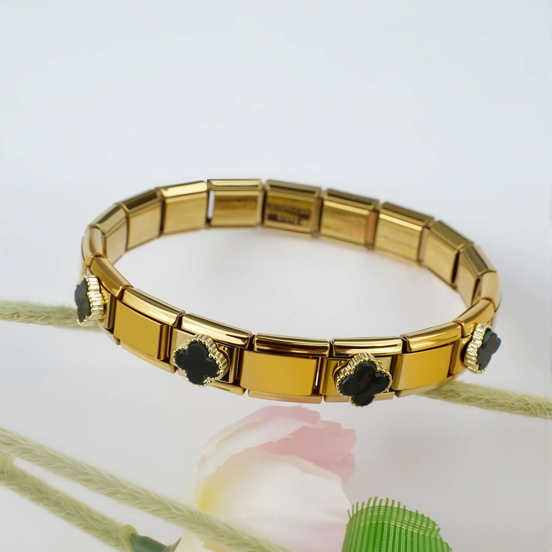 Wholesale 5pcs/pack Nature Italian Charms Single Section Creative Stainless Steel Composable Bracelet