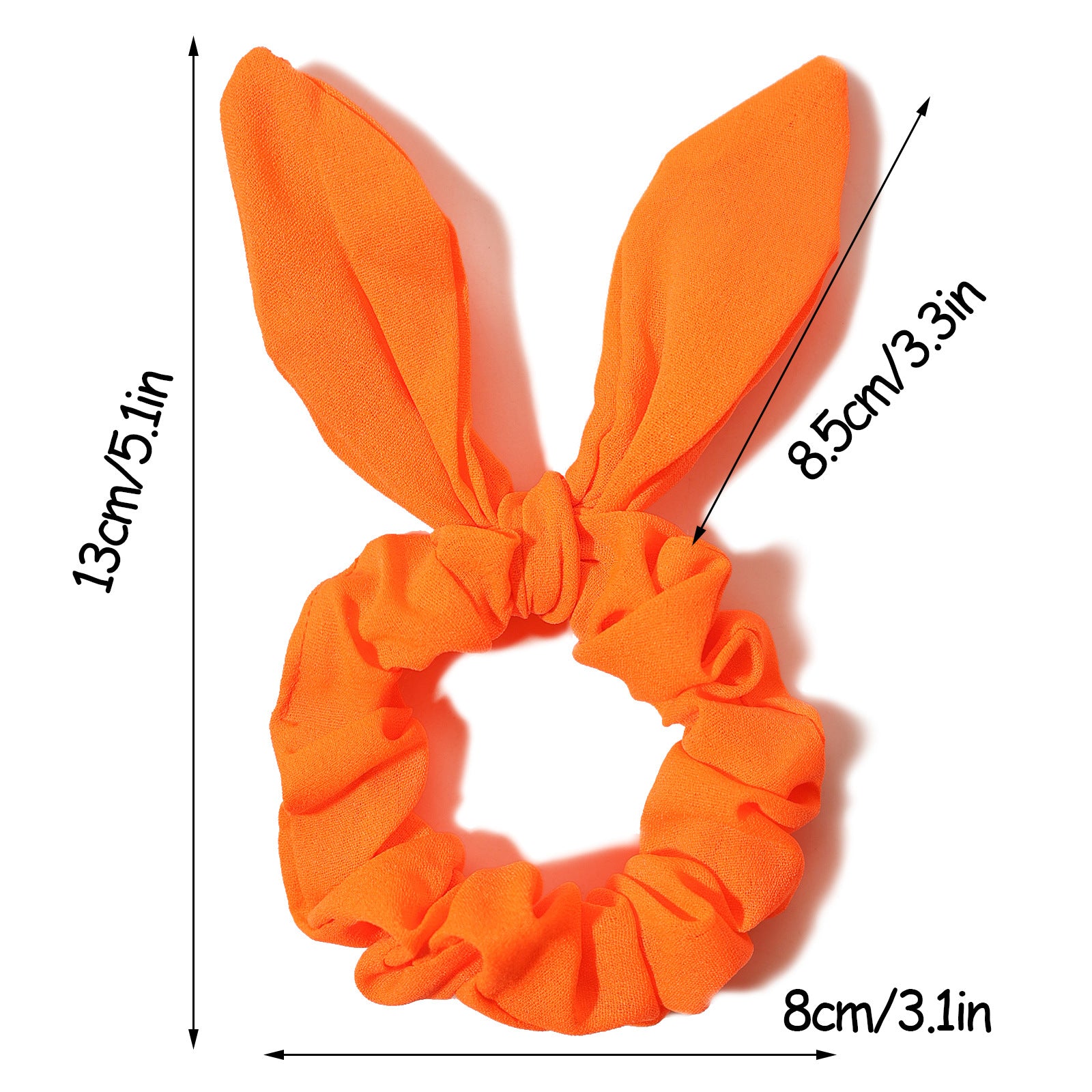 Wholesale Duo Bell Fashion New Fluorescent Rabbit Ears Hair Accessories  Hair Scrunchies