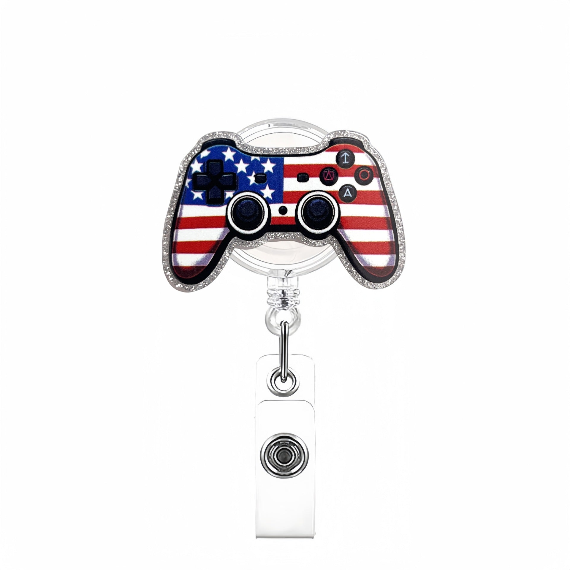 Wholesale Independence Day Badge Reels Keychains