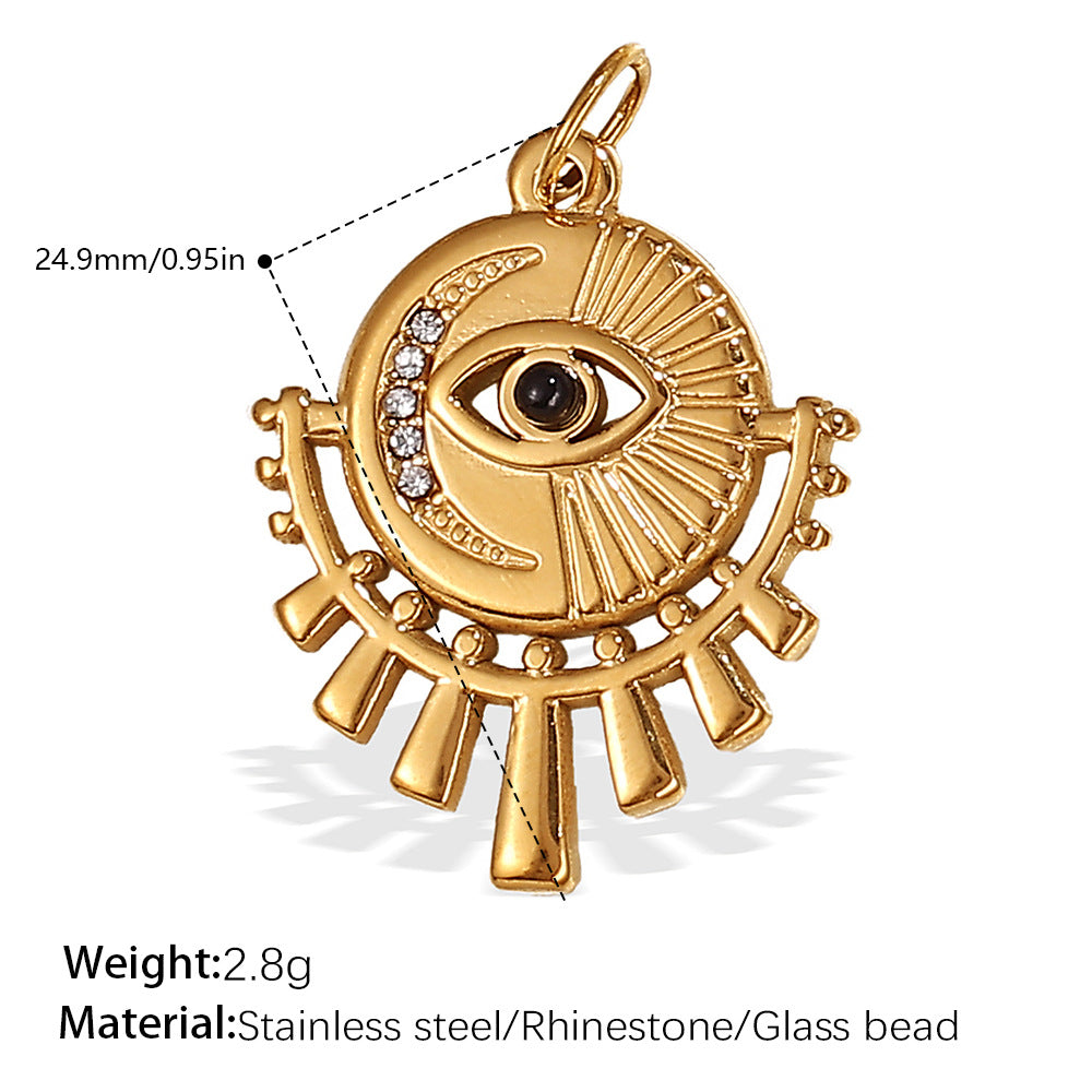 Wholesale DIY  Plated 18K Gold Palm Eye   Charms