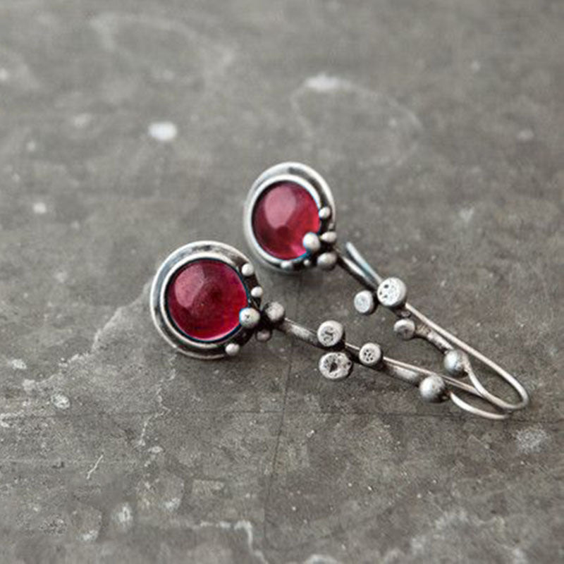 Wholesale Vintage Creative Blue Moonstone Earrings
