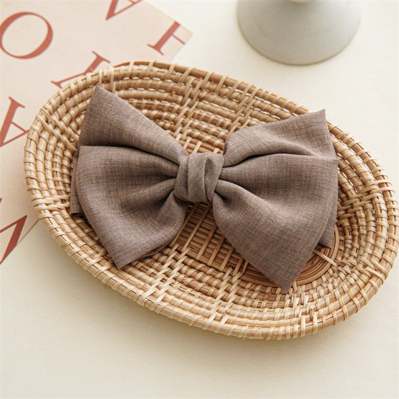 Wholesale Bow Hair Clip Fabric Spring Clip Hair Accessories Hair Scrunchies ACC-HS-SanTai003
