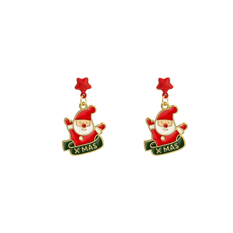 Wholesale Christmas Tree Snowman Earrings ACC-ES-MDD078