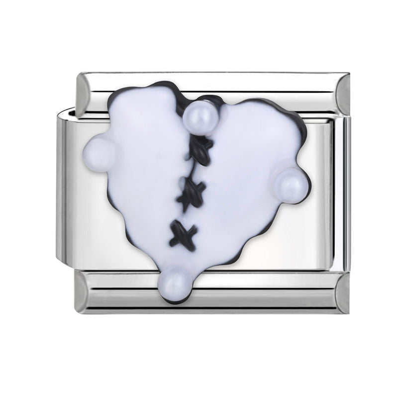 Wholesale  Italian modular bracelet 9mm DIY splicing detachable stainless steel letter flower combinable bracelet