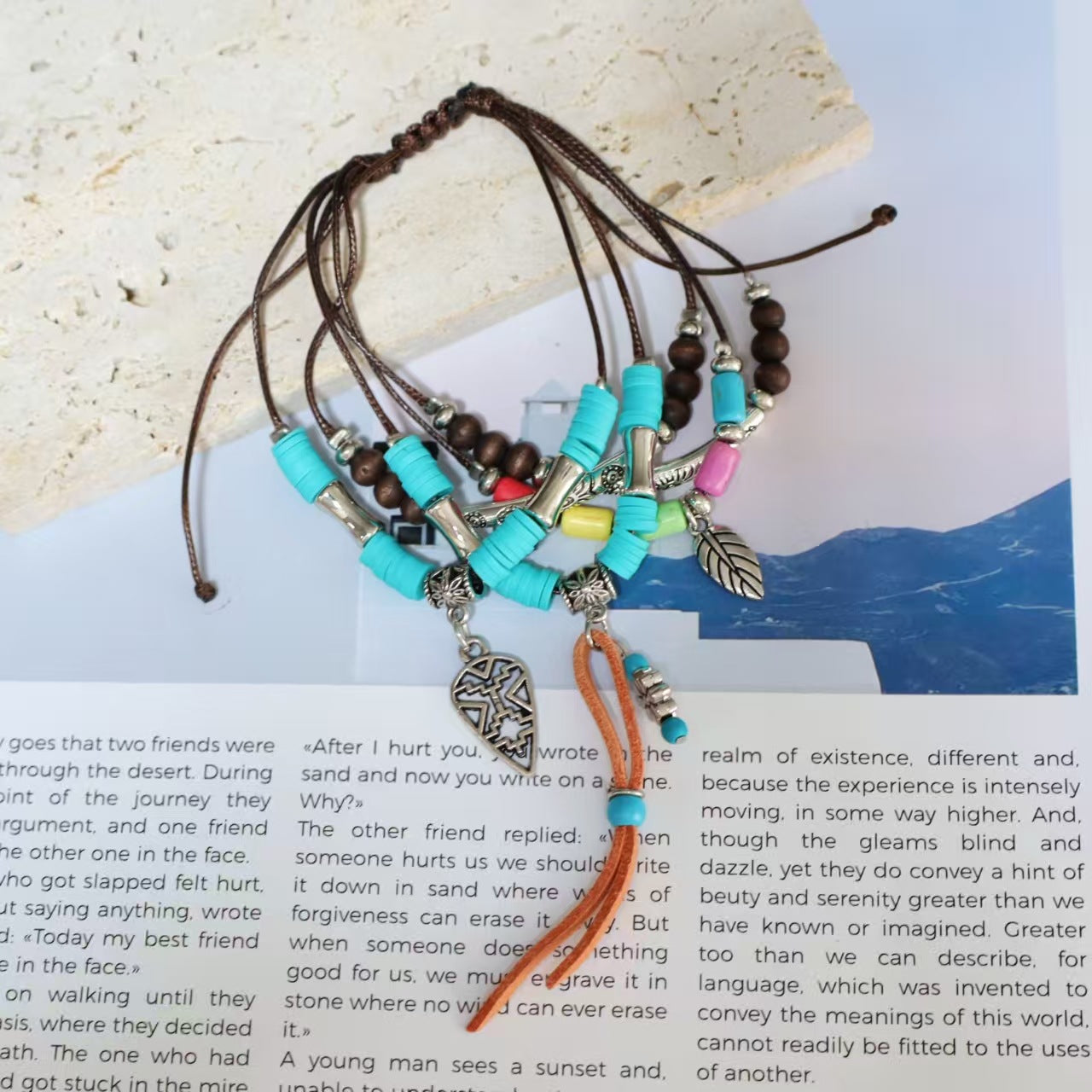 Wholesale Colorful Geometric Polymer Clay Beaded Bracelet - Chic Fashion Jewelry Accessory