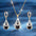 Wholesale  Popular Earrings Necklace Light Luxury Earrings  Jewelry Set