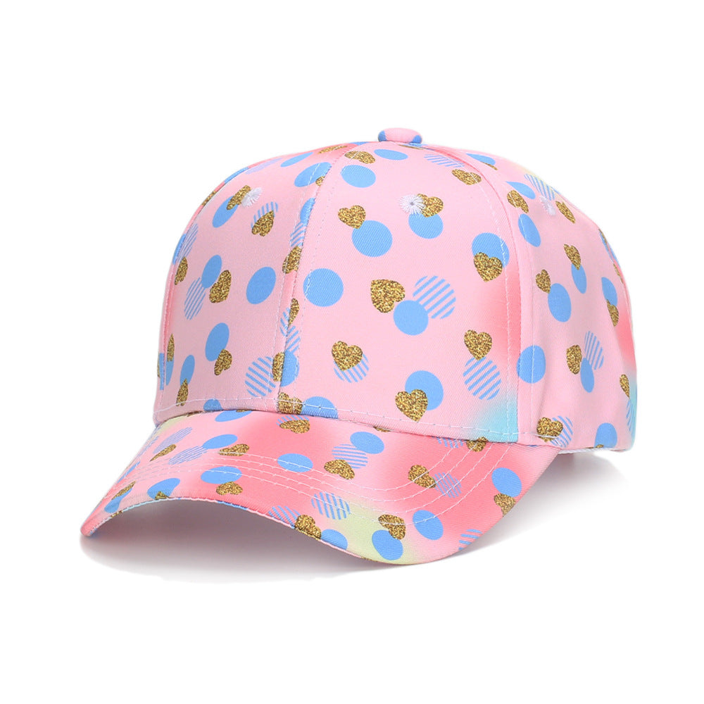 Wholesale Children's Colorful Tie-dye Hats Breathable Baseball Caps Kids Hat ACC-KH-JingHong002