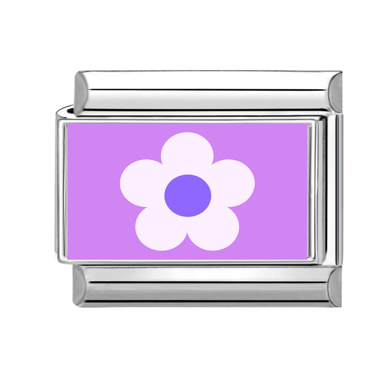 Wholesale Stainless Steel DIY Flower Charm Bracelet,  Fashion Jewelry Accessory for Everyday Wear
