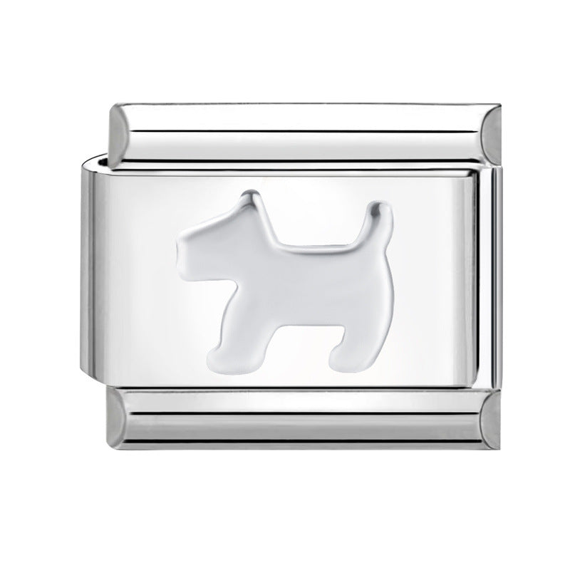 Wholesale Italian Charm Bracelet 9mm DIY Splicing Cute Creative Stainless Steel Composable Bracelet