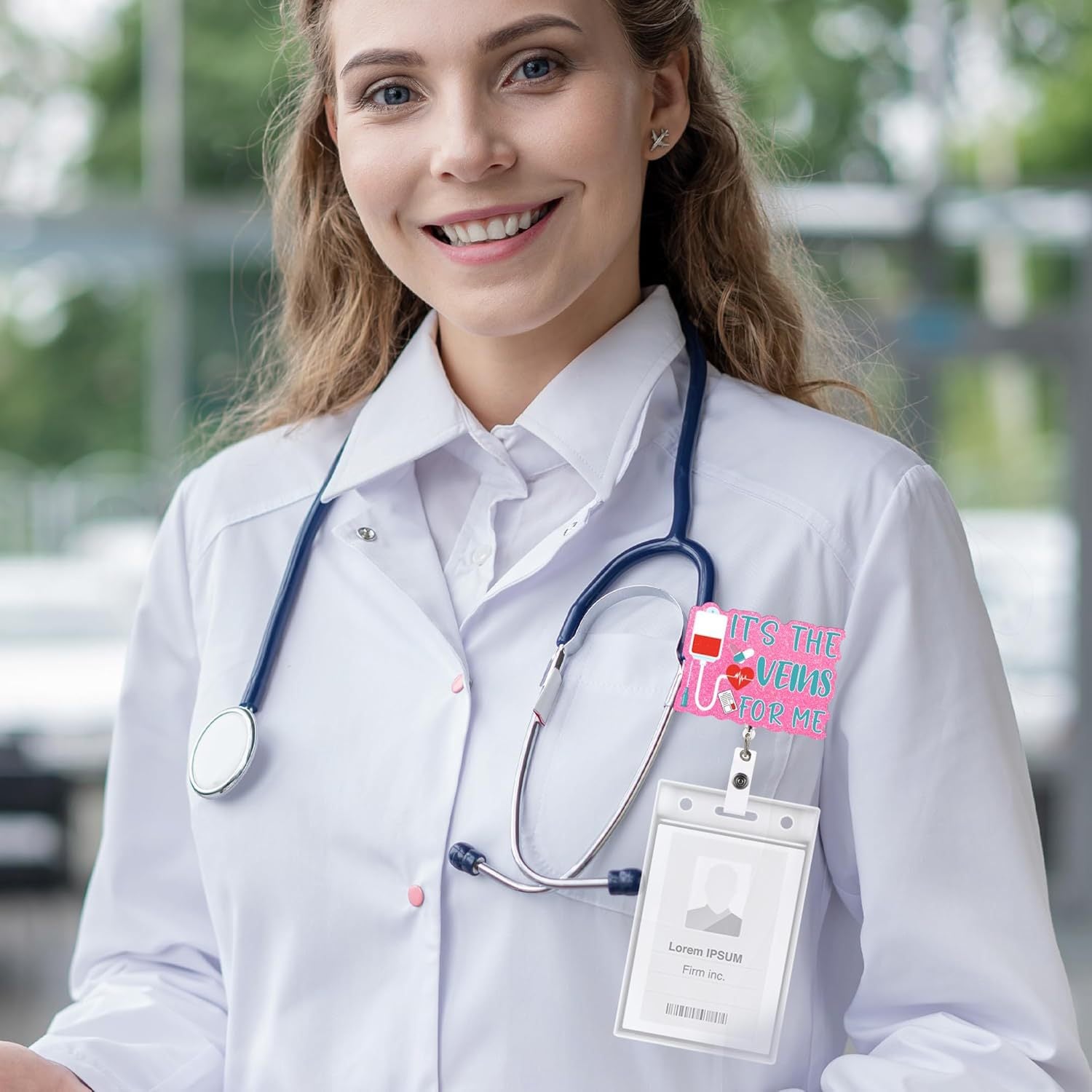 Wholesale Coffee Cup Glitter Acrylic Retractable Keychain Badge Reels ACC-KC-ChiHai020