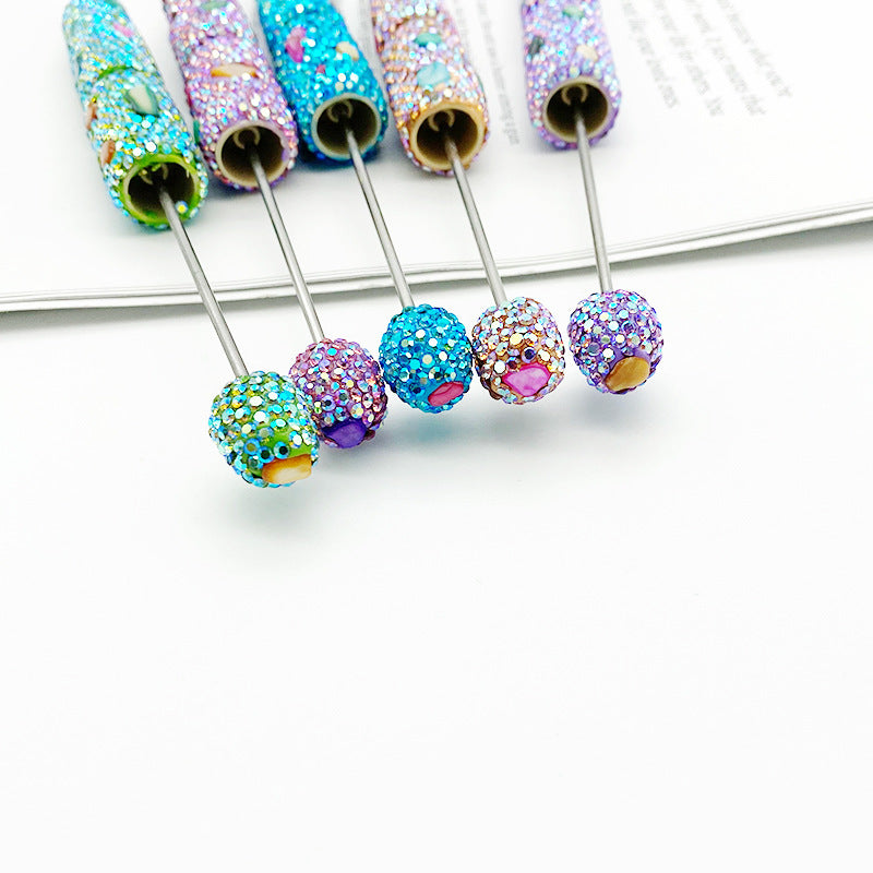 Wholesale 5pcs Colorful Shell Full Diamond Beaded Pen