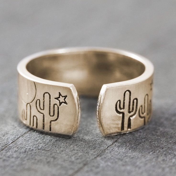 Wholesale Retro Cactus Star Adjustable Ring - Fashion Jewelry Accessory for Everyday Wear or Gift