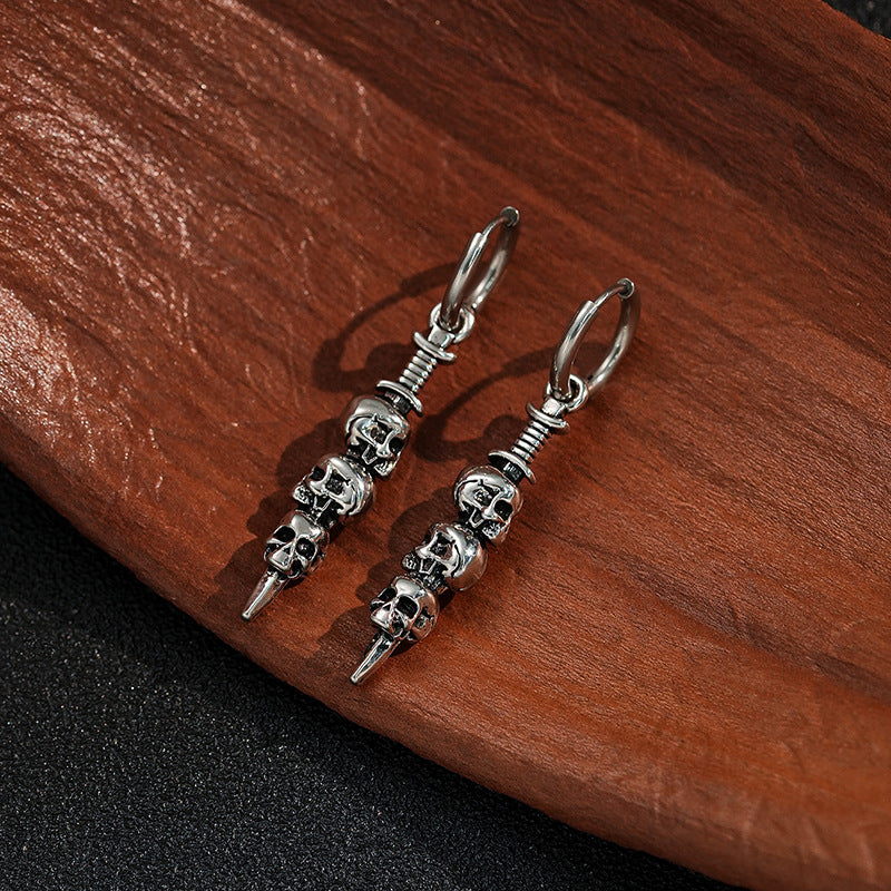 Wholesale Cross Skull  Earrings