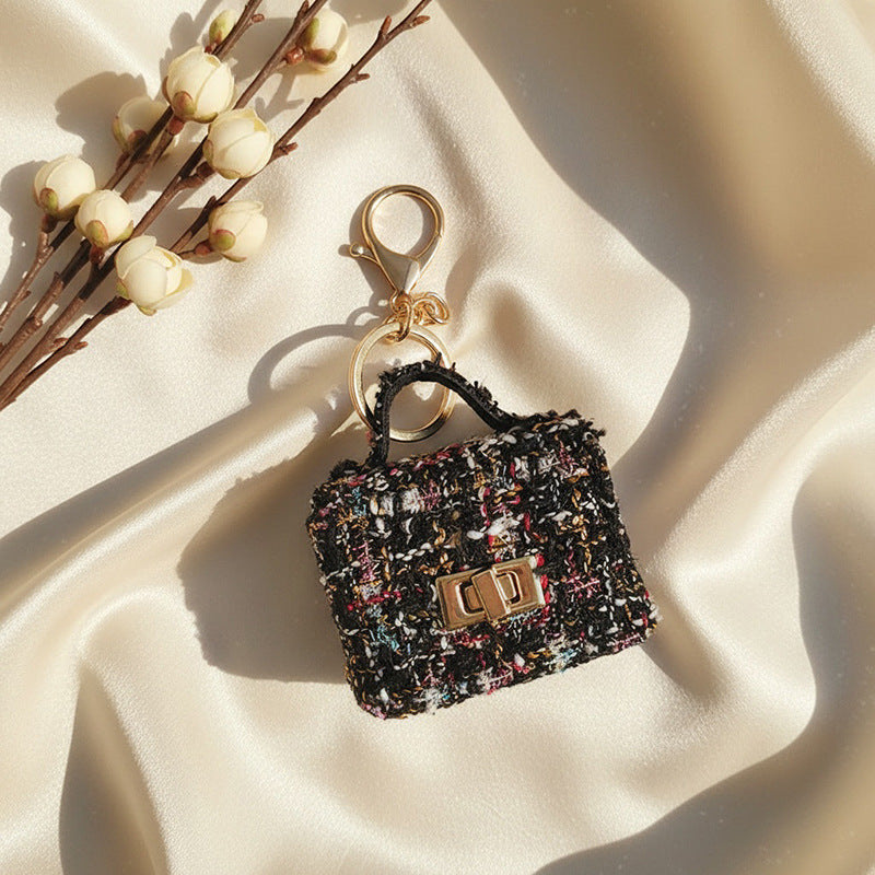 Wholesale Ins-Style Leather Earphone Case and Bag Charm,  Handmade Keychain Accessory for Resale