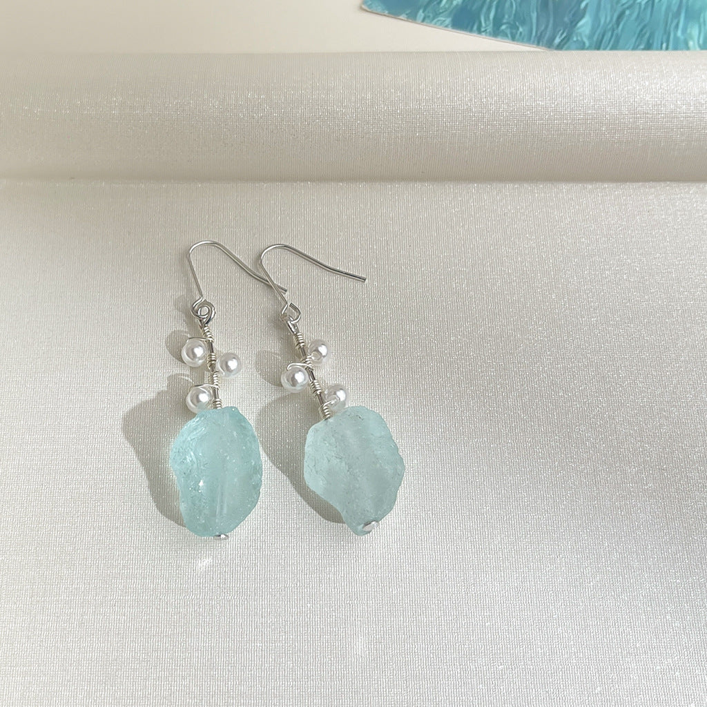 Wholesale  Crystal Blue Earring