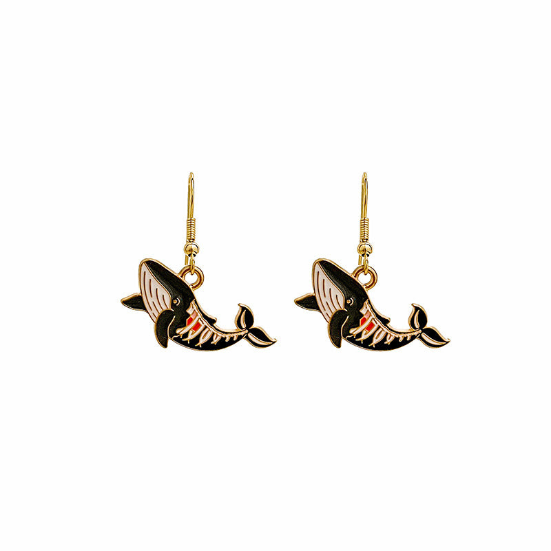 Wholesale  cartoon  earrings  funny personality animal earrings