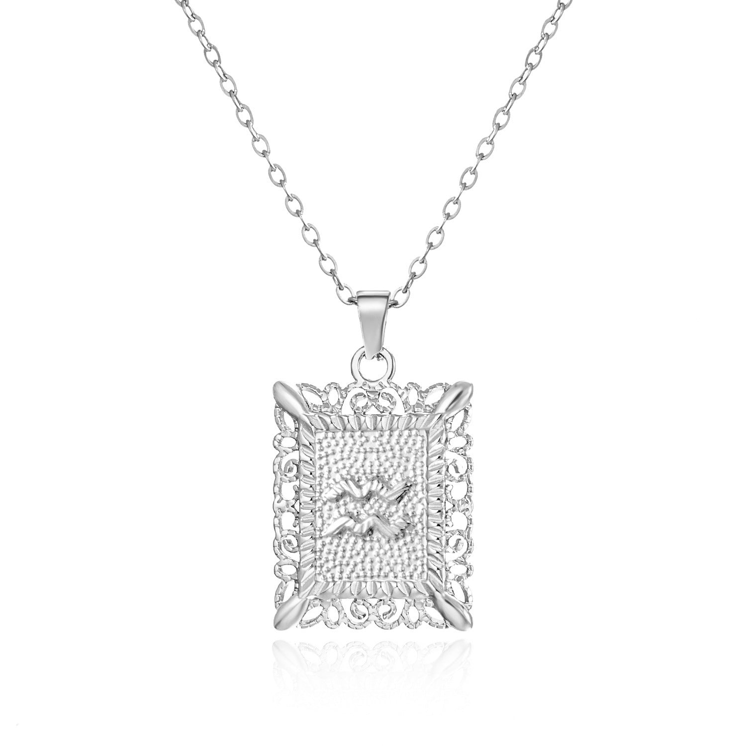 Wholesale Stainless steel twelve constellations necklace
