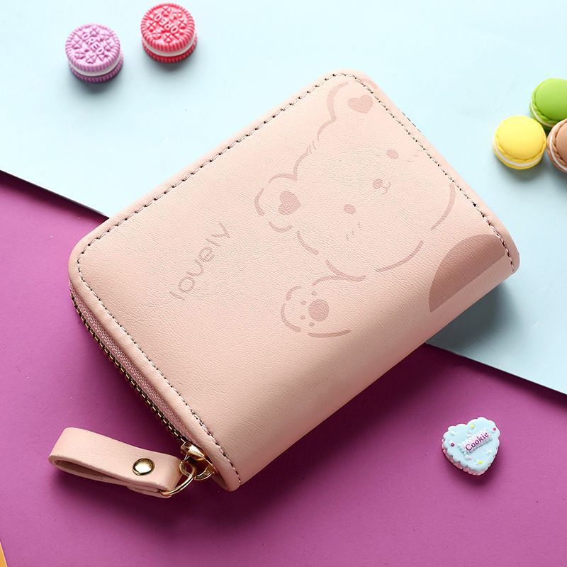 Wholesale PU Zipper Mini Card Slot Accordion Small Card Holder Wallet ACC-WT-YLT001