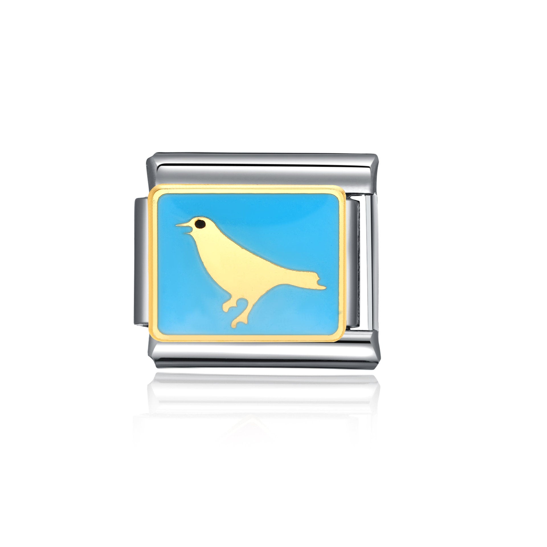 Wholesale Italian Charm Bracelet 9mm DIY Splicing Cute Cartoon Stainless Steel Composable Bracelet