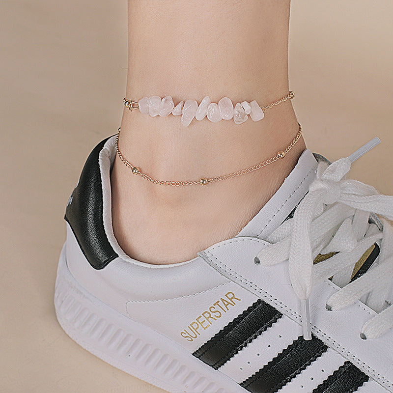 Wholesale Multi-layered Bohemian Crystal Anklets ACC-AS-Yiran001