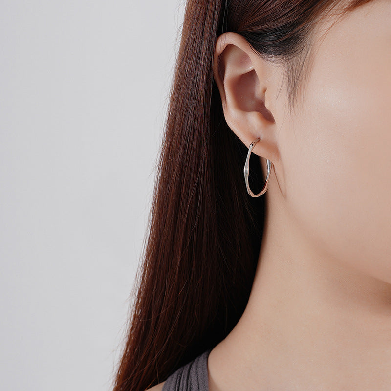 Wholesale Vintage Braided Earrings Round Twist Earrings