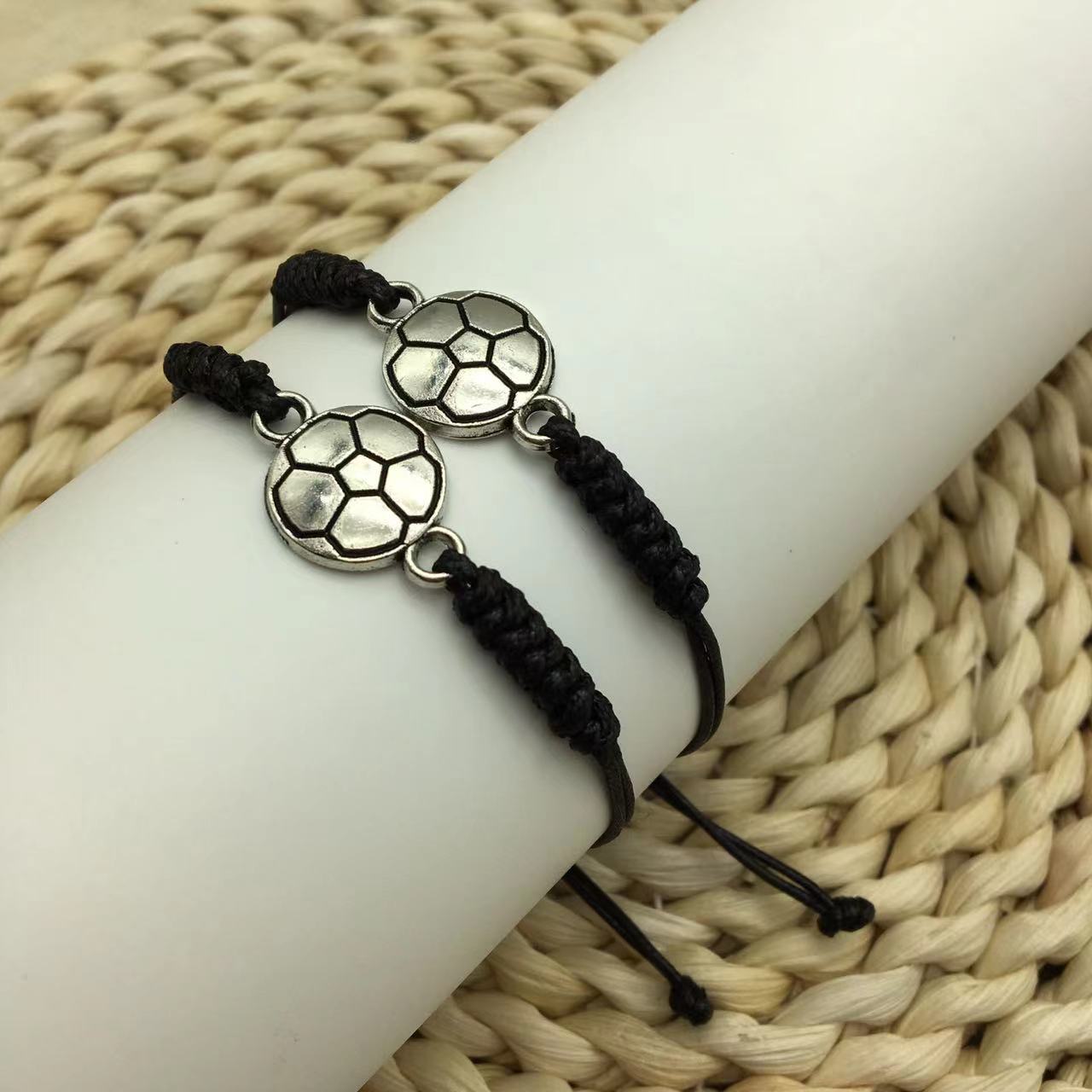 Wholesale Football Pendant Team Friendship Basketball Braided Bracelet ACC-BT-Yima016