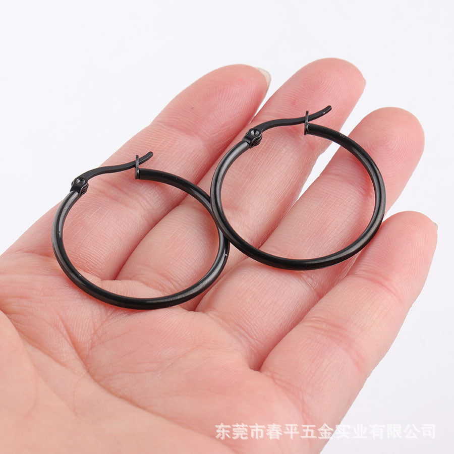 Wholesale Stainless Steel Earrings Exaggerated Large Earrings Statemente Earrings ACC-ES-Chunp002