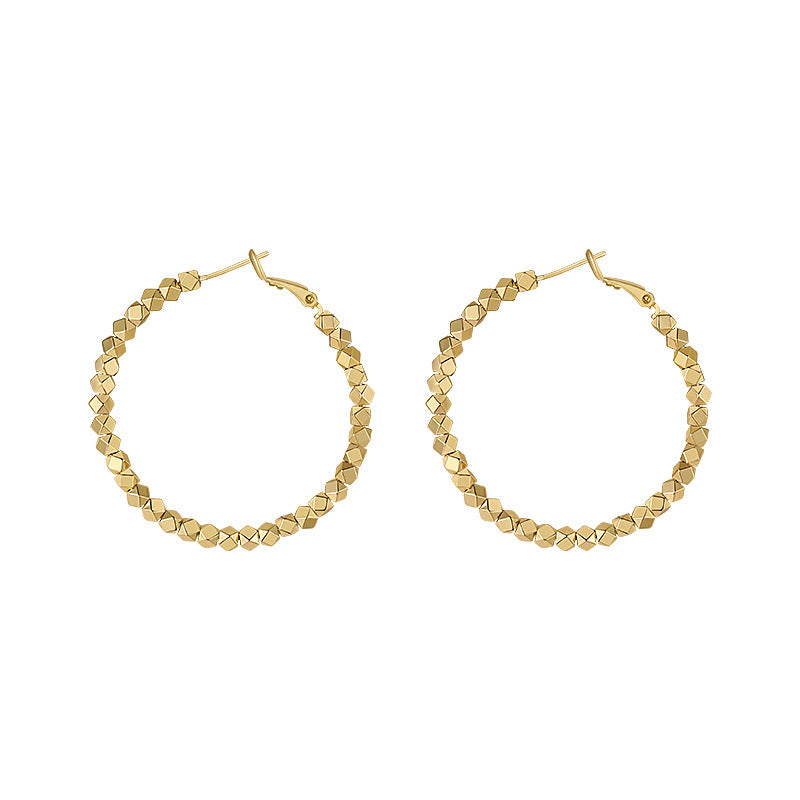 Wholesale Broken Silver Big Fit Round Earrings