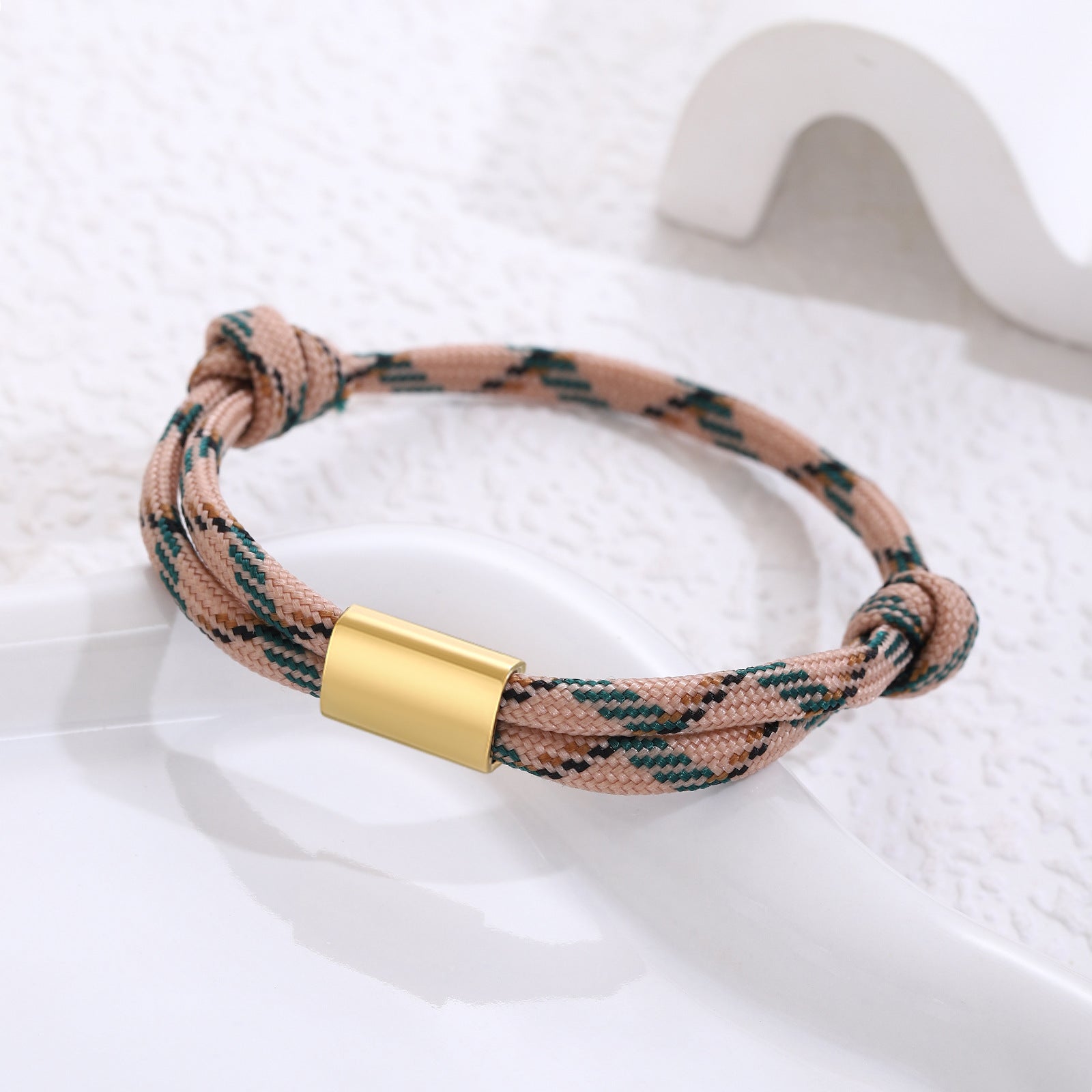 Bracelet en acier inoxydable à corde inoxydable à corde inoxydable