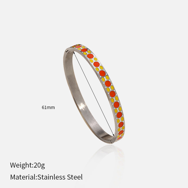 Wholesale colorful stainless steel bracelet