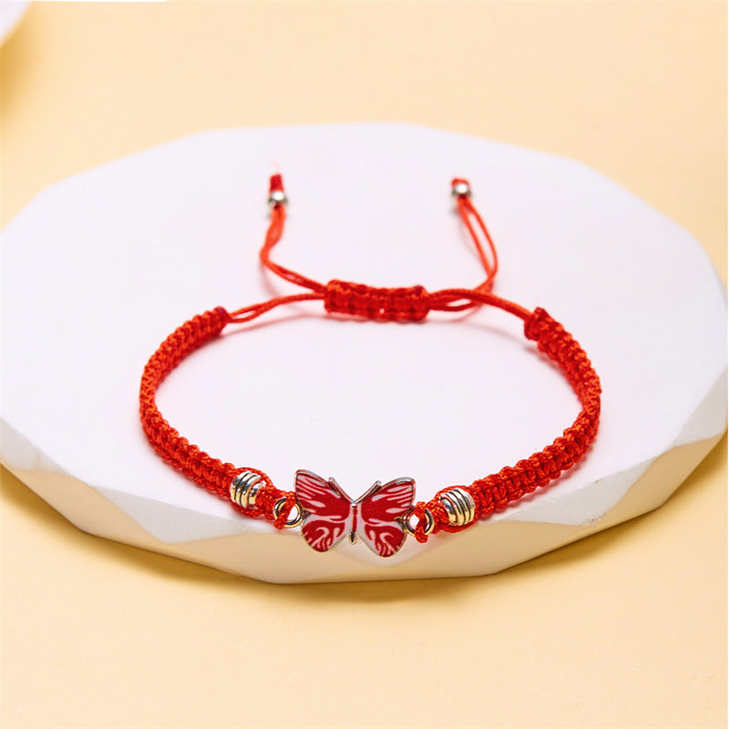 Wholesale  hand-woven couple butterfly bracelet