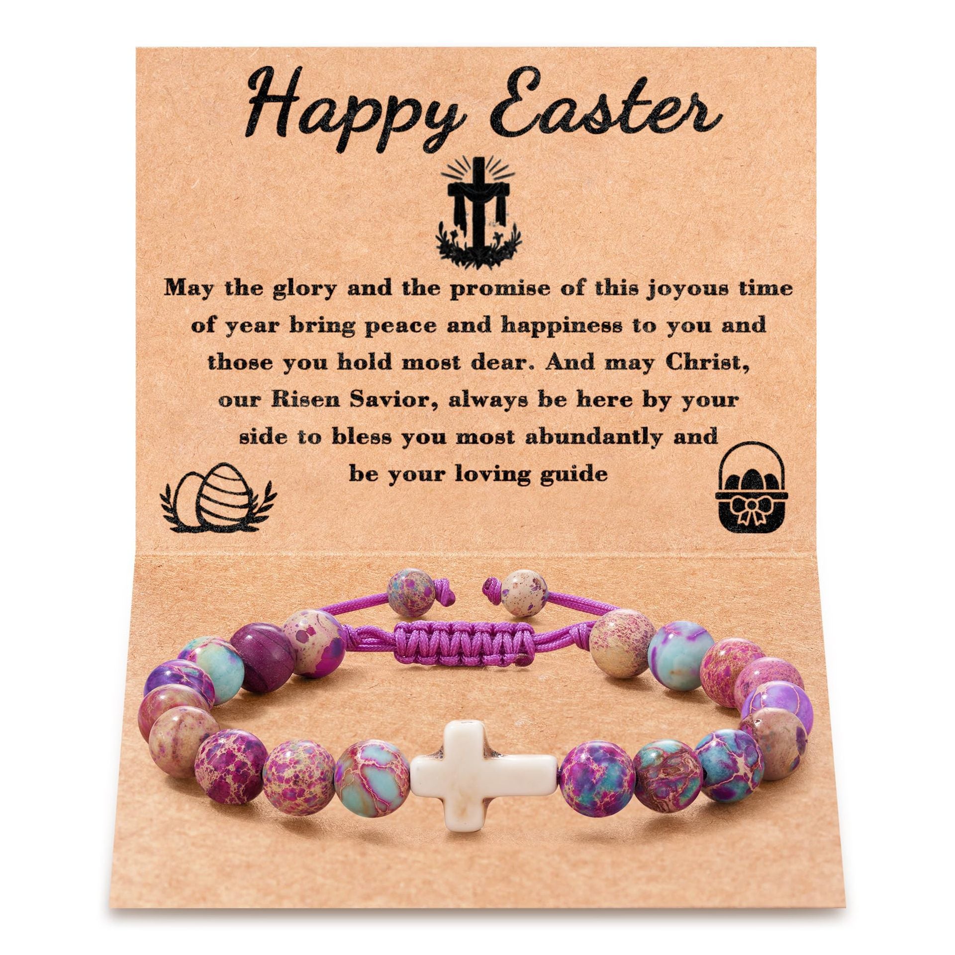 Wholesale Pink Zebra Flower Purple Emperor Pine Black Frosted Tiger Eye Cross Braided Bracelet ACC-BT-zhixiang005