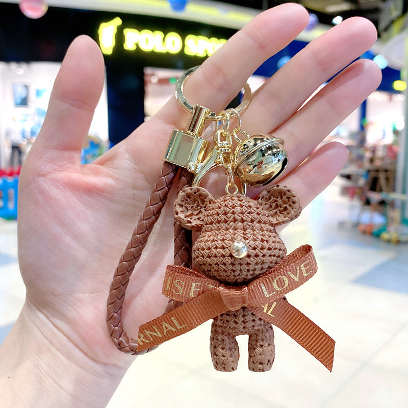 Wholesale Cartoon Cute Resin Wool Bear Keychains ACC-KC-Gongz015