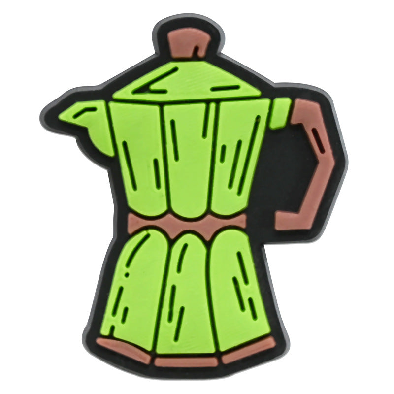 Wholesale Random 100pcs Cartoon Tableware Cups PVC Soft Rubber Shoe Buckle Decoration ACC-SC-RYY060