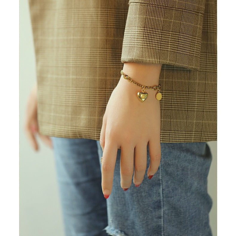 Wholesale  love titanium steel bracelet