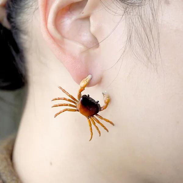 Wholesale Crab Cute Animal Earrings