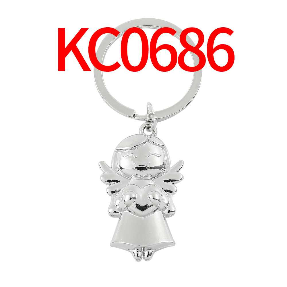 Wholesale  love boy girl Smile Angel keychain